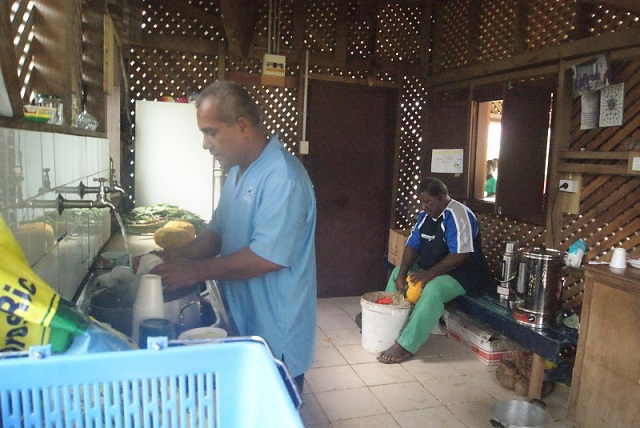 Husbands were also part of the Program Cooking for mothers